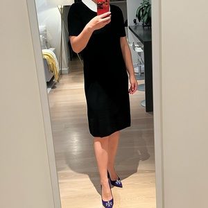 Tory Burch P A-line dress. Removable poplin collar.